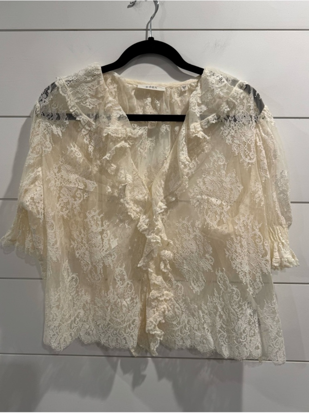 Doen Henri lace top in sea salt - Picture 6 of 10